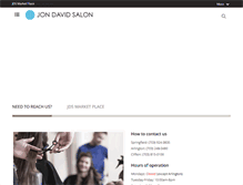 Tablet Screenshot of jondavidsalon.net